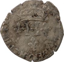 France  HENRY III - DOUBLE SOL PARISIS, 2nd TYPE P DIJON