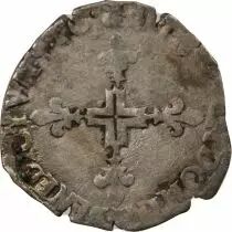 France  HENRY III - DOUBLE SOL PARISIS, 2nd TYPE P DIJON
