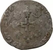 France  HENRY III - DOUBLE SOL PARISIS OF THE DAUPHINE 1579 Z GRENOBLE