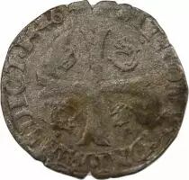 France  HENRY III - DOUZAIN OF THE DAUPHINE WITH TWO CROWNED H 1576