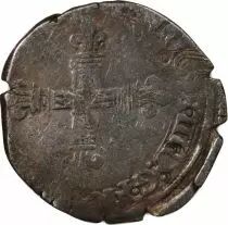 France  HENRY III - ? ECU, CROSS ON OBSERVE NANTES