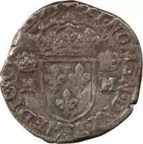 France  HENRY III - TESTON WITH COLlARETTE, 4th TYPE 1575 T NANTES