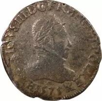 France  HENRY III - TESTON WITH COLlARETTE, 4th TYPE 1575 T NANTES