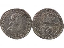 France  HENRY III - TESTON WITH MILLSTONE COLLAR, 3rd TYPE 1576 M TOULOUSE