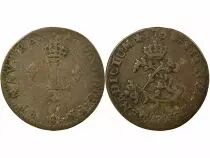 France  Louis XV - Double Sol with two Crowned L - 1758 A Paris