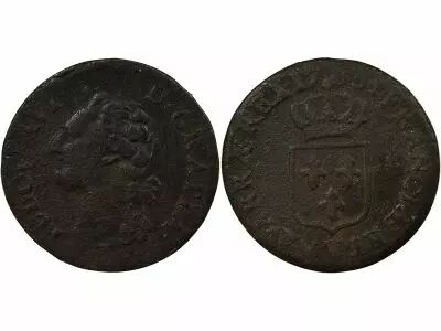 France  Louis XVI - 1/2 Sol, with Shield - 1785 T Nantes