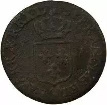 France  Louis XVI - 1/2 Sol, with Shield - 1785 T Nantes