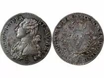 France  Louis XVI - 1/5 Silver Ecu with Olive Branches - 1788 H La Rochelle