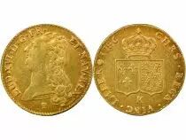 France  Louis XVI - Double Gold Louis, with Bare Head - 1786 K Bordeaux