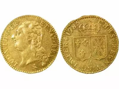 France  Louis XVI - Gold Louis, with Bare Head - 1785 A Paris