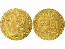 France  Louis XVI - Gold Louis, with Bare Head - 1787 I Limoges