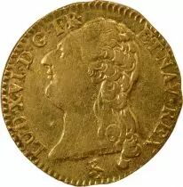 France  Louis XVI - Gold Louis, with Bare Head - 1788 A Paris
