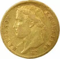 France  Napoleon I - 20 Gold Francs, Empire - 1811 W Lille