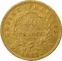France  Napoleon I - 40 Gold Francs, Empire - 1811 A Paris