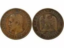 France  Napoleon III - 10 Cents 1855 D Lyon - Anchor