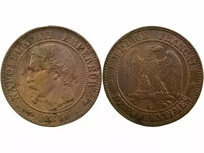 France  Napol�on III - 2 Cents 1856 K Bordeaux