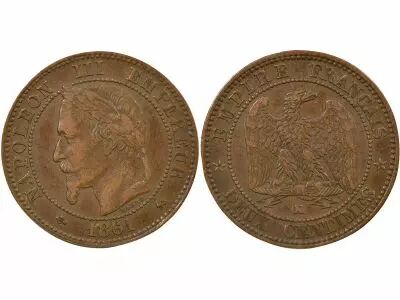France  Napol�on III - 2 Cents 1861 K Bordeaux