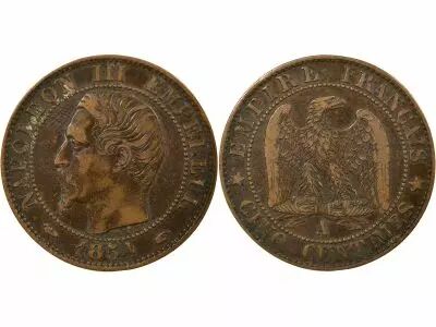 France  Napol�on III - 5 Cents 1854 A Paris