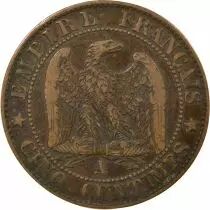 France  Napoléon III - 5 Cents 1854 A Paris