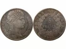 France  Napoleon Ist - 5 Silver Francs - 1809 A Paris