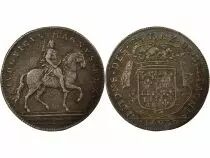 France  States of Brittany, Louis XIV ? Silver Token, Equestrian Statue - 1693 Vannes