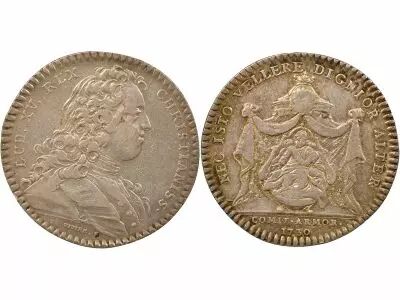 France  States of Brittany, Louis XV ? Silver Token - 1730 Saint Brieuc