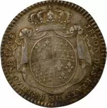 France  States of Brittany, Louis XV ? Silver Token - 1768 Rennes