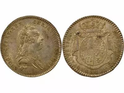 France  States of Brittany, Louis XV ? Silver Token - 1768 Rennes