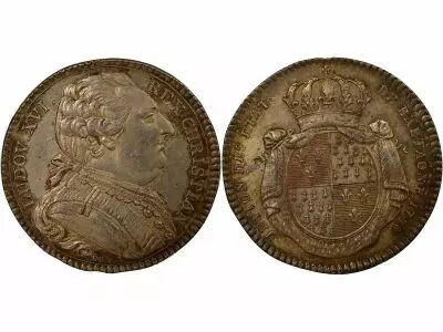 France  States of Brittany, Louis XVI ? Silver Token - 1788 Rennes