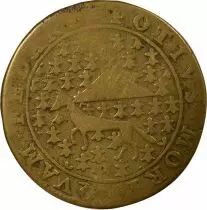 France  States of Brittany ? Brass Token, Ermine - 1653-1655