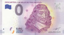France 0 Euro -  Descartes - Touristic banknote 2019 UNC