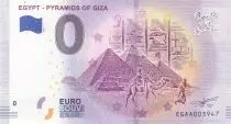 France 0 Euro Souvenir -  &Eacute;gypte - Pyramides de Gizeh - 2019