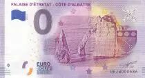 France 0 Euro Souvenir - Falaise D\'&eacute;tretat - Albatre Coast - 2019
