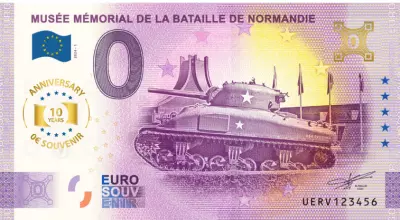 France 0 Euro Souvenir - Mus�e M�morial de la Bataille de Normandie -  Anniversary 10 ans - 2024
