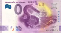 France 0 Euro Souvenir - Year of the Snake - 2025