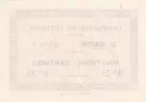 France 0.25 cents - Company of Béthune - 01-09-1916 - Serial 3