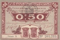 France 0.5 Franc - Honfleur and Caen Chamber of Commerce - 1920- Serial A