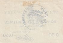France 0.50 cents - City of Wassy - January 1916