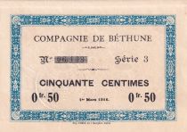 France 0.50 cents - Company of Béthune - 01-03-1916 - Serial 3