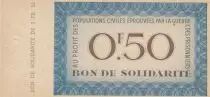 France 0.50 Franc , 0.50 Franc - Bon de Solidarit&eacute; sans effigie, avec souche
