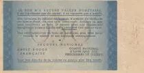 France 0.50 Franc averstamp 5 Franc  Bon de Solidarit&eacute; - WWII - 1941-1942 - AU