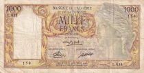 France 1,000 francs - Woman - Shepherds - May 22, 1950 Series L.833