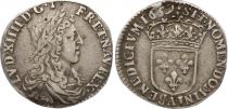 France 1/12 écu Louis XIV buste juvénile - 1659 A Paris - Argent