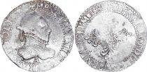 France 1/2 Franc, Henri III  Col Fraisé - 1581 A Paris - Silver - F to VF