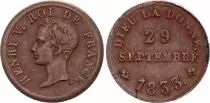 France 1/2 Franc (Module), Henri V - 13 years of Henri V - 1833