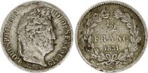 France 1/2 Franc Louis-Philippe 1er - 1831 B Rouen - Silver