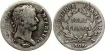 France 1/2 Franc Napol&eacute;on I - 1808 A Paris - Argent