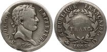 France 1/2 Franc Napoleon I - 1808D Lyon - Silver