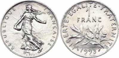 France 1/2 Franc Semeuse - 1993 BU frappe m�daille