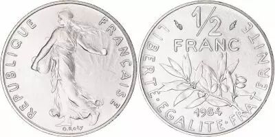 France 1/2 Franc Sower 1983